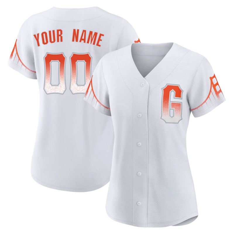 Women's San Francisco Giants ACTIVE PLAYER Custom White City Connect Stitched Jersey Women's San Francisco Giants ACTIVE PLAYER Custom White City Connect Stitched Jersey